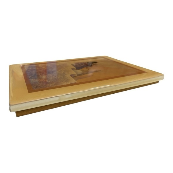 William Bill Rabbit "Coming of Night" Crystal Art Tile Plaque - Picture 3 of 5